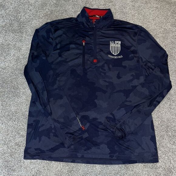 RLX Ralph Lauren Ivy Camouflage Camo Golf Club LS T neck shirt L Brooks Koepka